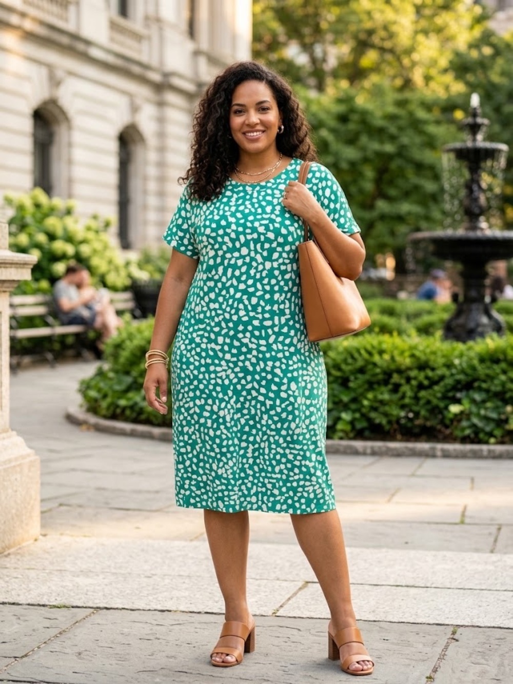 DVF Diane von Furstenberg Beth Green Leopard silk shift dress Parakeet NWOT
